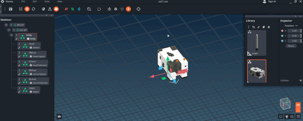 How to make cow by voxedit10