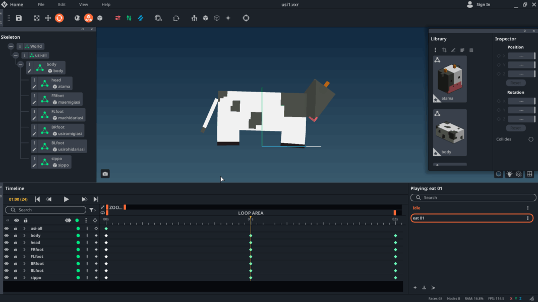 How to make cow by voxedit19