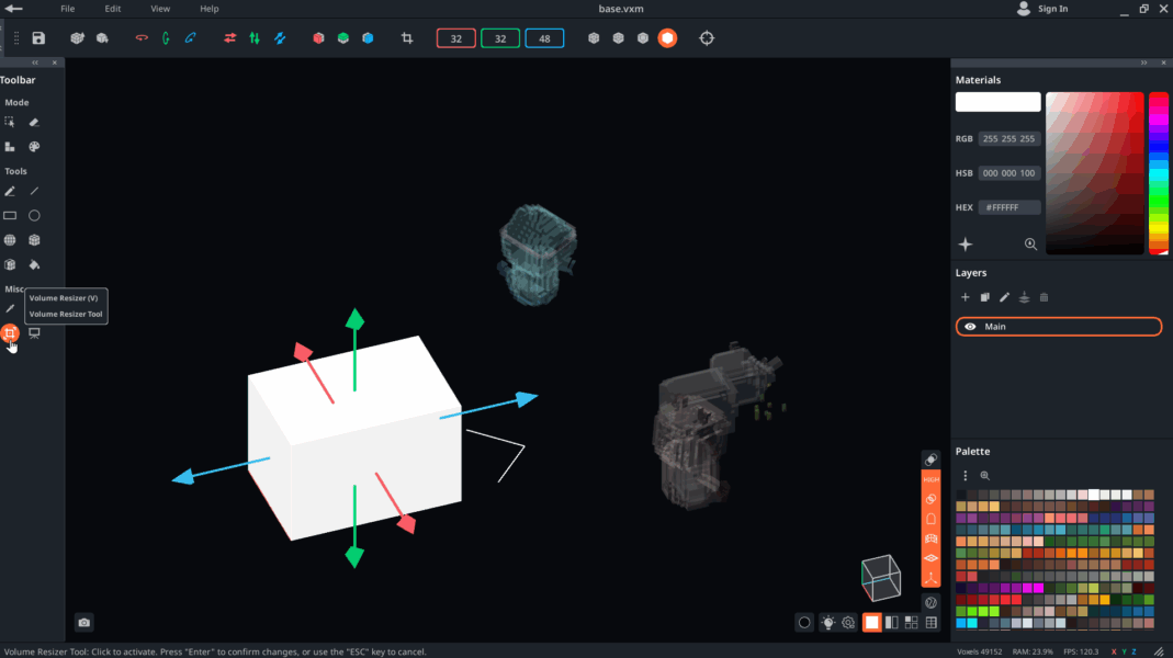 How to make cow by voxedit2